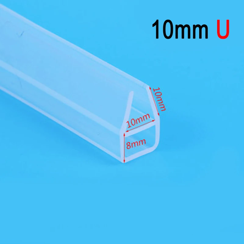 Economical F/U/H Shape Glass Door Tape Sealing Silicone Rubber Window Gasket Strip Bath Screen ds99 | Дом и сад