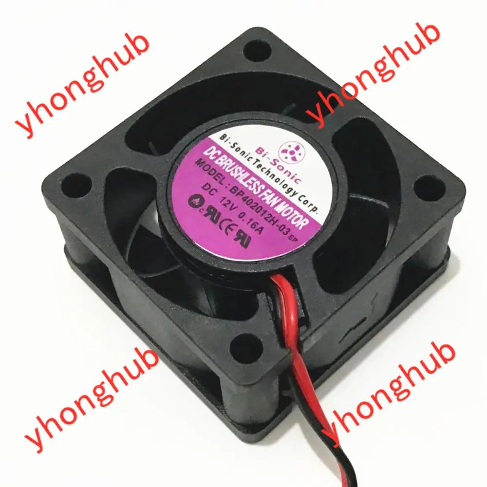 Би Sonic зубная щётка BP402012H 03 DC 12V 0.16A 40x40x20 мм 2 провод Сервер вентилятор