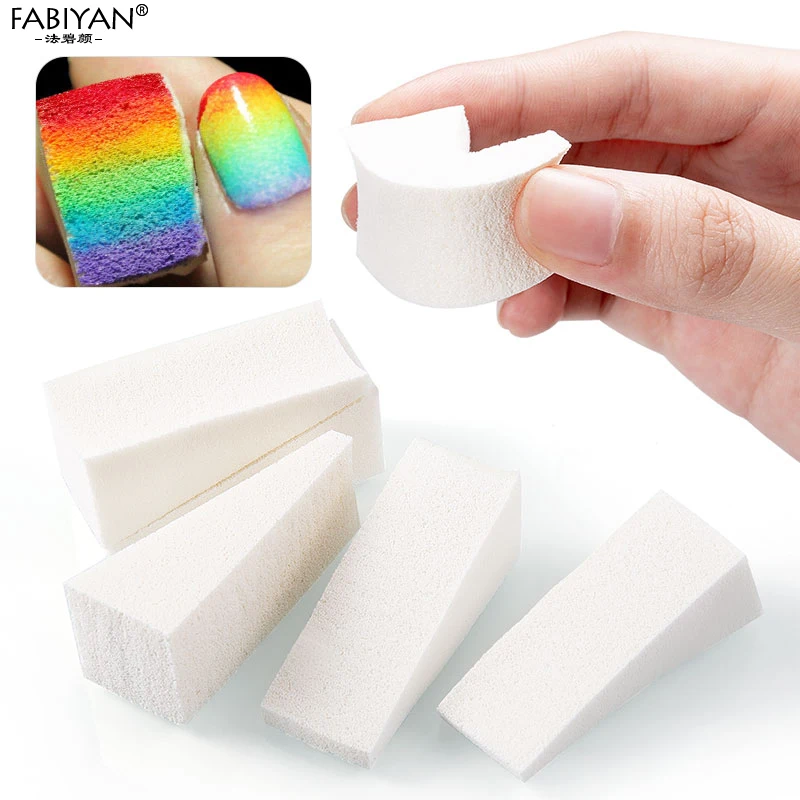 16 шт. губка для переноса изображений ногтей мягкая треугольная градиентная