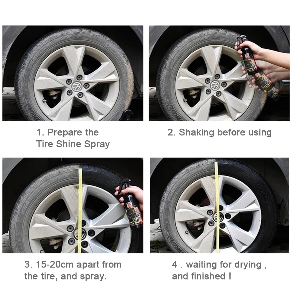 Полировка для автомобильных шин 30 мл аксессуары воска черная резина защита