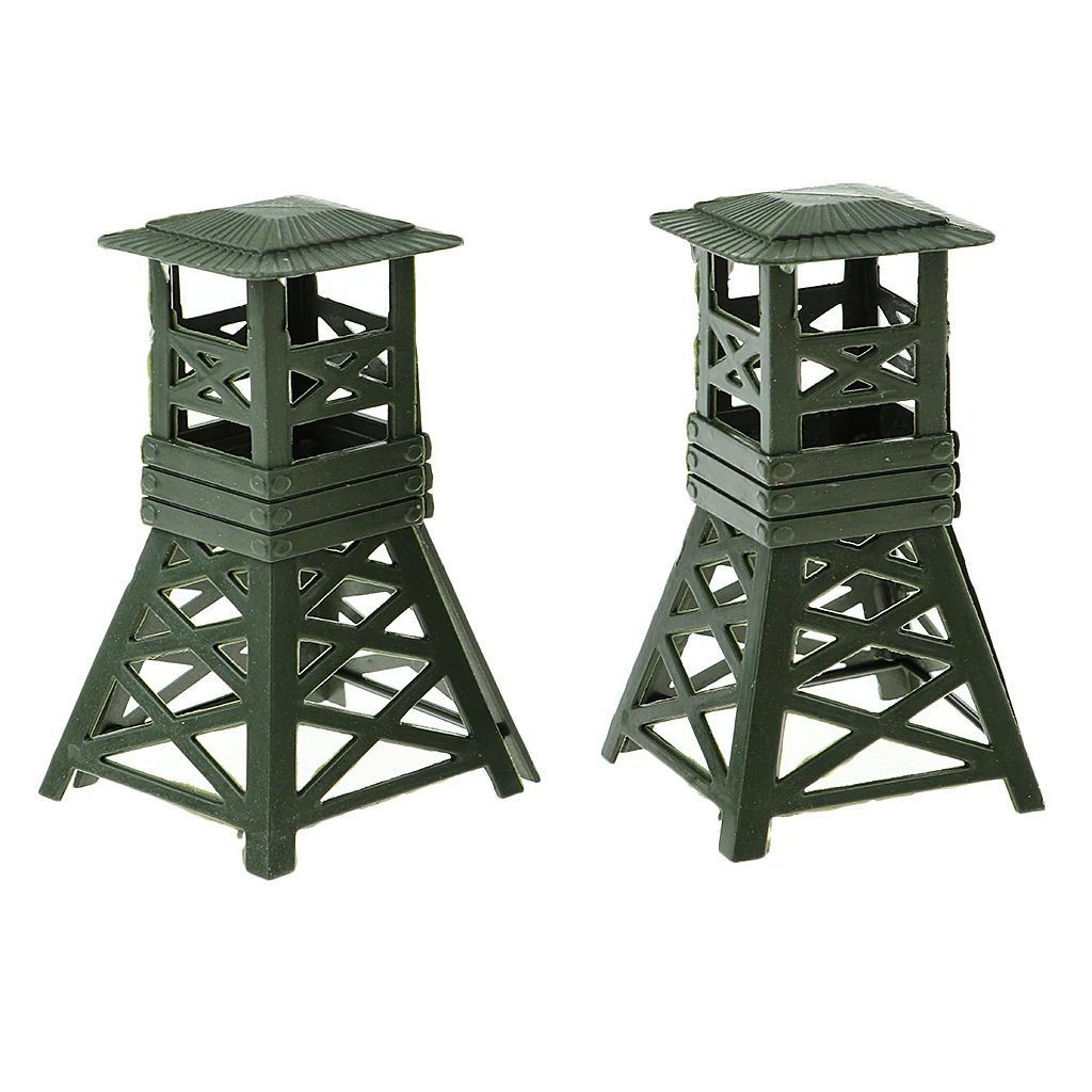 

10x Layout Military Soldier Wtach Watchtower For Landscape Build Prop