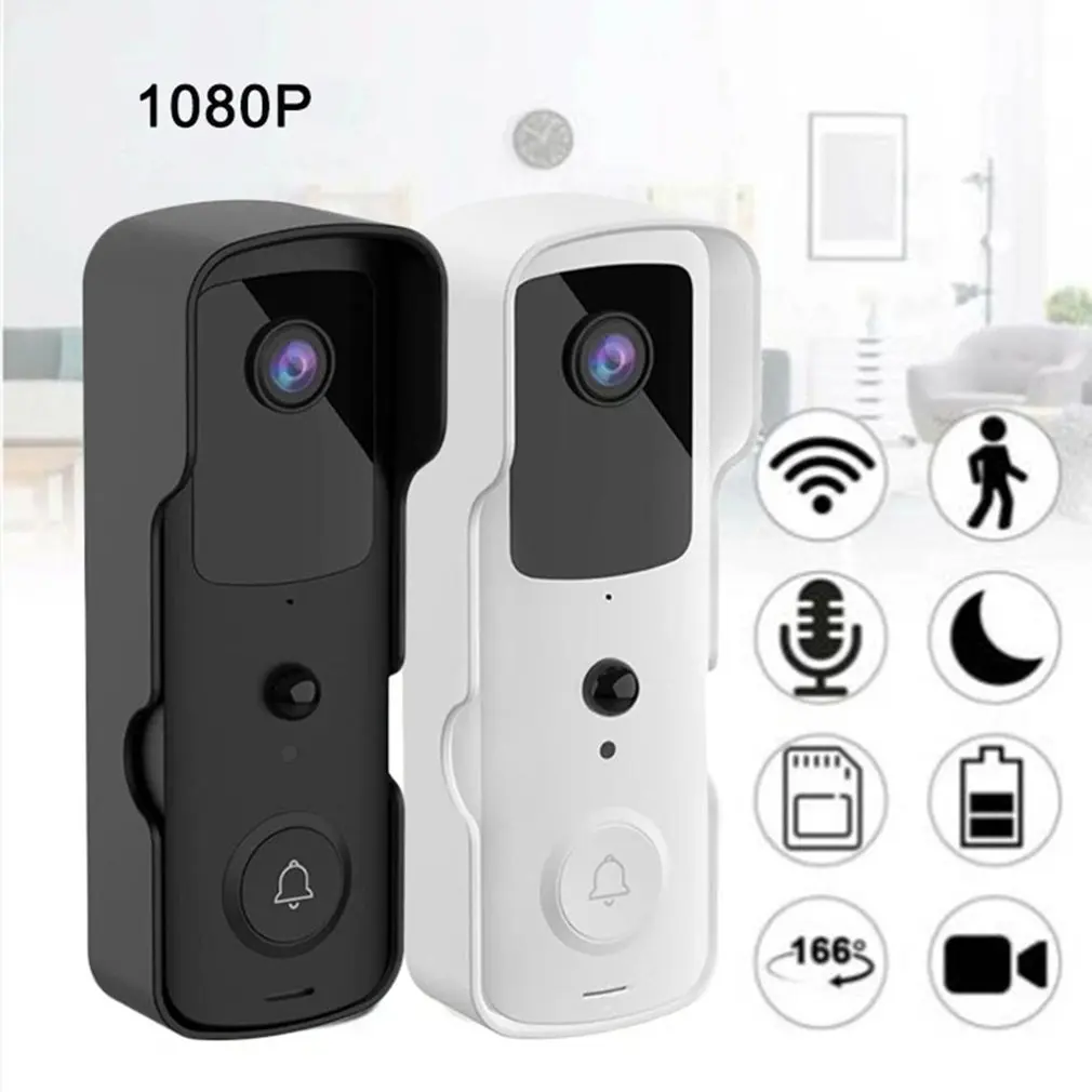 

V30 WiFi Doorbell Camera Video Door bell Intercom IR Alarm Wireless Security Camera Waterproof 1080P HD Remote Monitoring