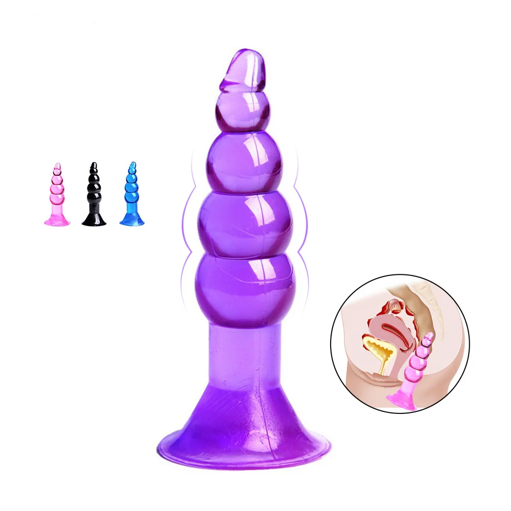 Сексуальные силиконовые Анальные шарики Желейная Анальная пробка массажер