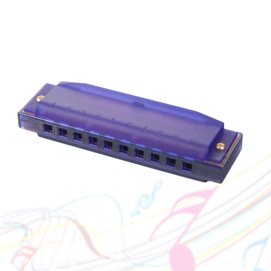 Наоми фиолетовый цвет Губная гармошка расческа melodica C tune пластик 10 отверстий Пять