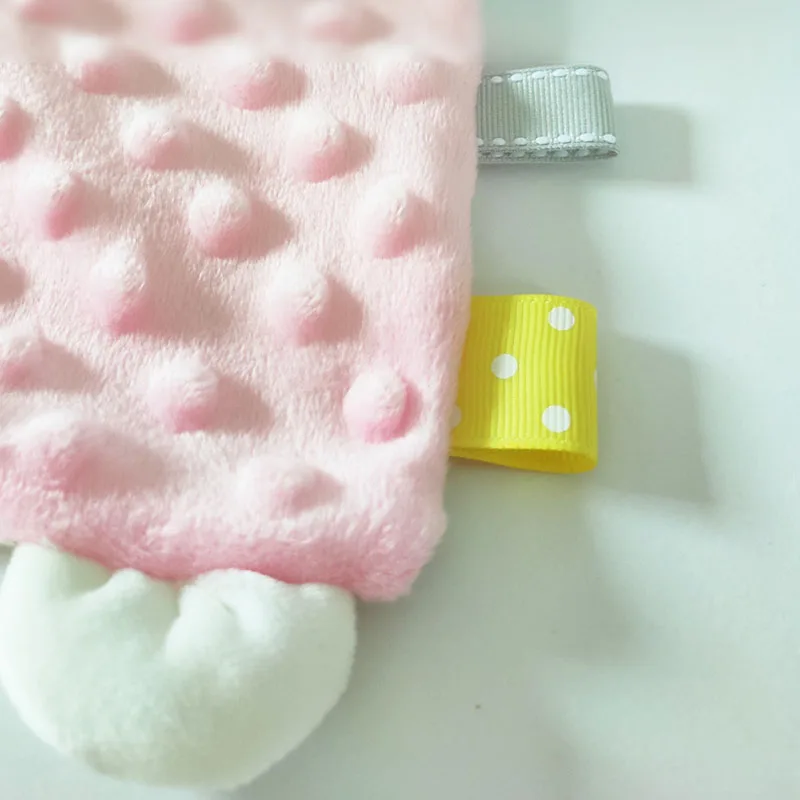 

Soft 1Pcs Breathable Infant Supplies Boys/Girls Cartoon Animal Pacify Doll Teether Chew Toys Baby Towel