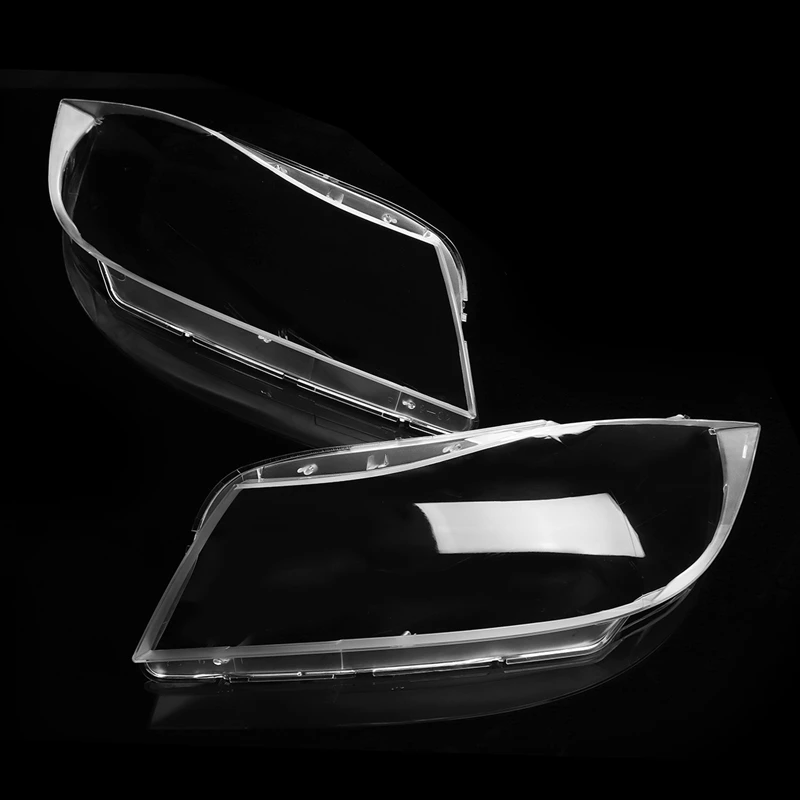 2Pcs Headlight Lens Plastic Cover For Bmw 3 E90 Sedan/E91 2005-2012 Touring Only Xenon Clear head light lamp | Автомобили и