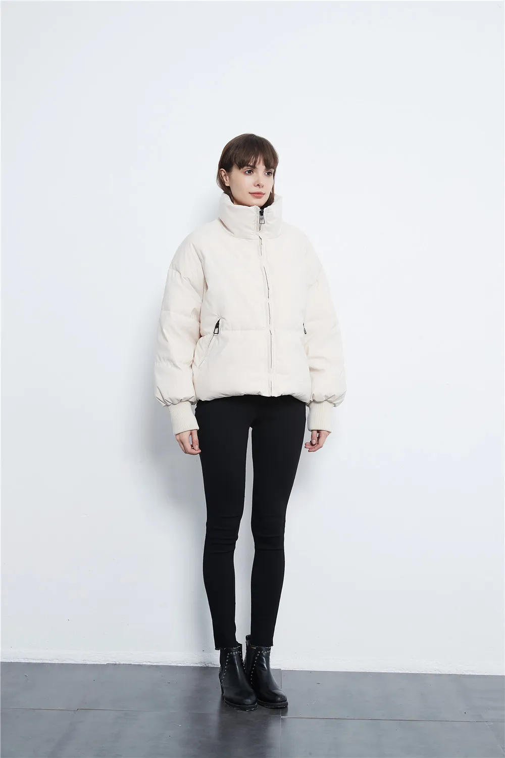 

2021 Autumn Winter Female Coats Women Clothing Fashion Jackets Thicken Streetwear Oversized Parkas Long Batwing Sleeve Pockets