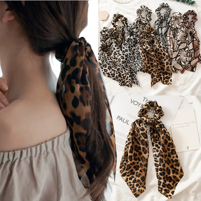 

Woman Leopard Scrunchies for Woman Spring Hair Ties Girls Hair Band Women Hair Accessories Ornaments Rubber Band Hairband