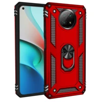 phone case for xiaomi poco f3 redmi k40 note 9t 9 5g pro luxury armor shockproof anti fall bring magnetic bracket pc back cover