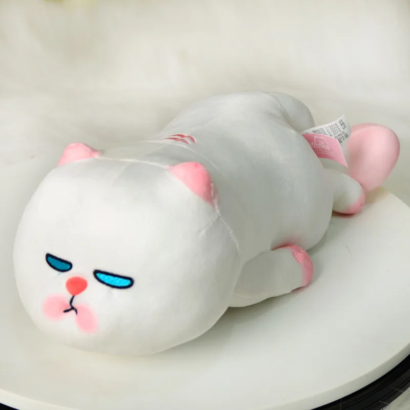 

45/70cm Lying Lazy Cats Plushie Anime Stuffed Animals Cute Cat Doll Plush Toy Children's Doll