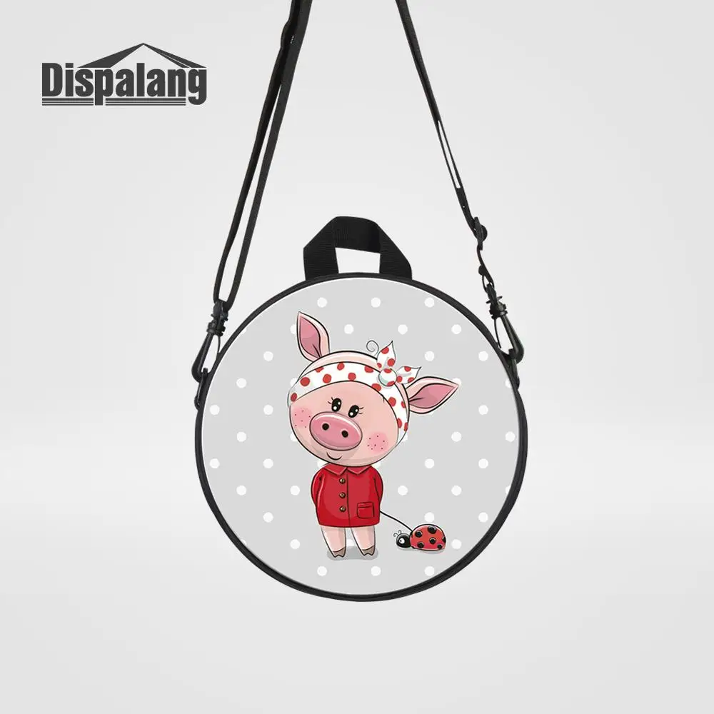 Backpack50 Dispalang новые Мультяшные детские сумки-мессенджеры с принтом лисы для девочек милые животные круглые Rugtas детские мини сумки через плечо - Цвет: Backpack50