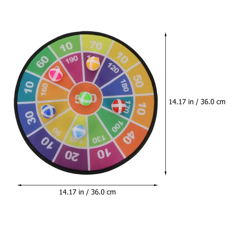 

1 Set Kids Dart Board with Sticky Balls Child Indoor Outdoor Games Plaything