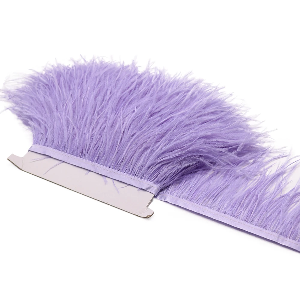

6 Meters Natural Ostrich Feathers Trim 10-15 CM Length Decoration for Party Wedding Dress Clothes Sewing Crafts Plumes Wholesale
