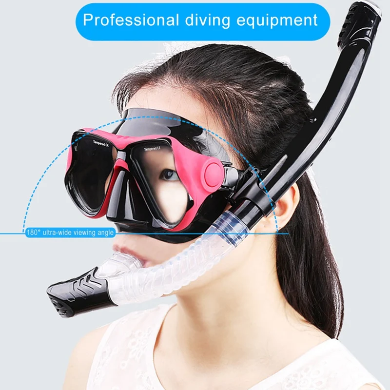 

HD diving glasses and Snorkel Optical Swimming Goggles Pool Earplug Professional Waterproof Swim Eyewear Prescription Adult