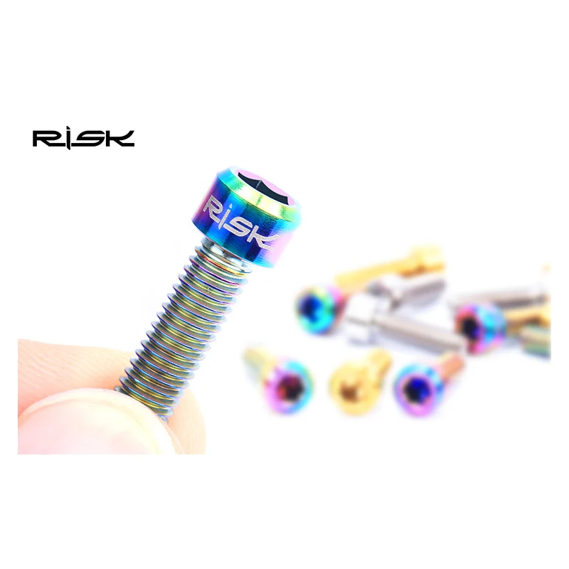 2 шт. Risk titanium M6 * 25 мм велосипедные болты Расширенный MTB диск для дорожного