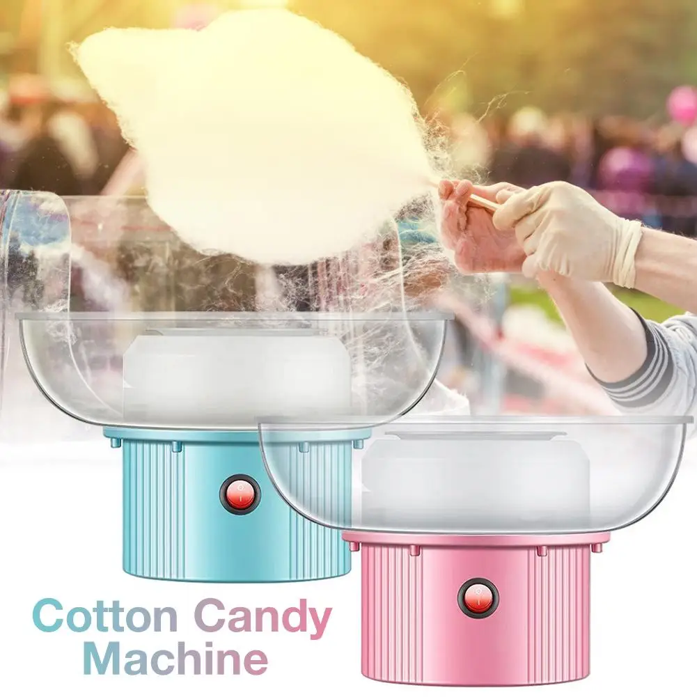 

500w Electric Cotton Candy Machine DIY Floss Marshmallow Maker Mini Portable Cotton Sugar Fairy Kids Gifts Kitchen Tool EU US