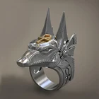 Мужское серебряное кольцо Egypt Mgypt Mythology Anubis, египетское Jackal God Underworld, байкерские кольца, ювелирные изделия в стиле рок