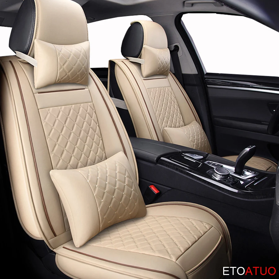 ETOATUO универсальный кожаный чехол для автомобильного сиденья для peugeot все модели 206 307 407 207 2008 3008 508 208 308 406 301 автомобиль аксессуары