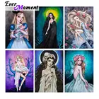 Алмазная живопись для девочек, 5D, мозаика сделай сам, полноразмерная вышивка из смолы, ручная работа, отдых, украшение для дома S2F2606