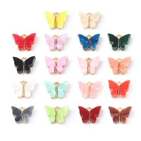 10pcslot high quality acrylic butterfly charms for jewelry making diy animal pendant handmade jewelry for necklace bracelet