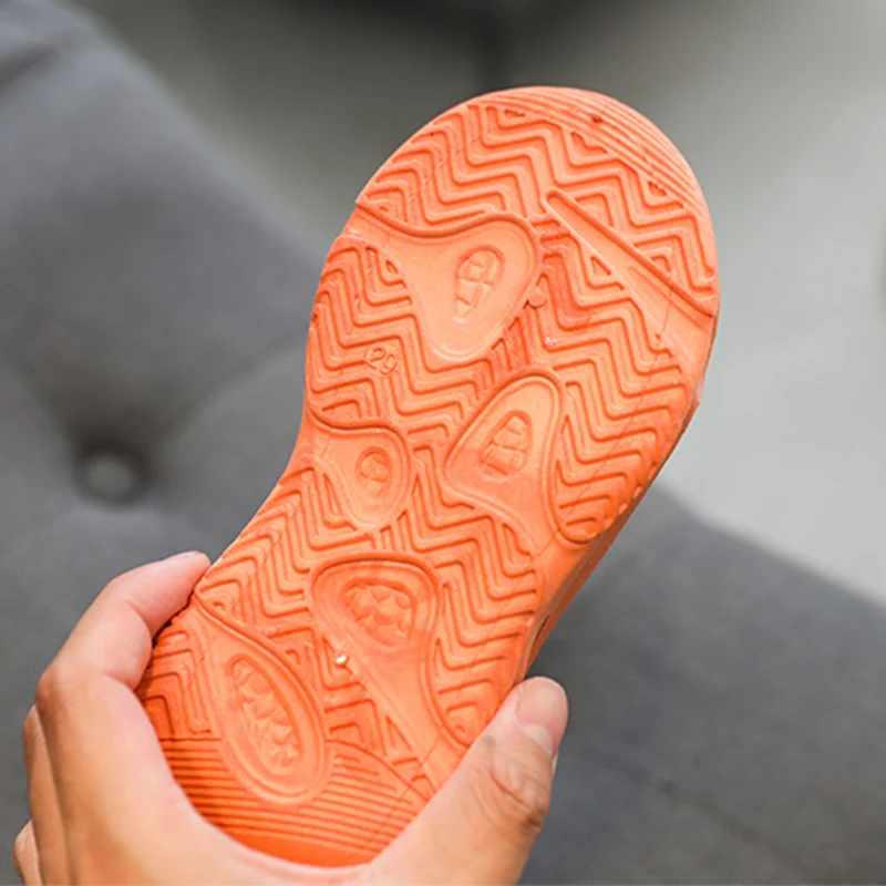 

New Mesh Patchwork Children's Casual Shoes Geometric Slip On Sport Shoes Girls Boys Sneakers Soft Breathable Kids Running Shoes