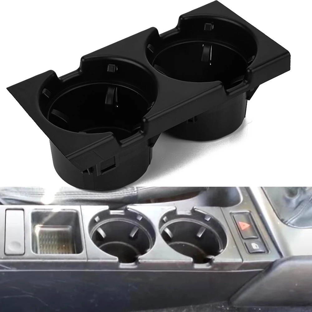 

Center Console Cup Holder Car Front Vehicle Water Bottle Rack Box Black Easily Installation Personal Car Elements for BMW