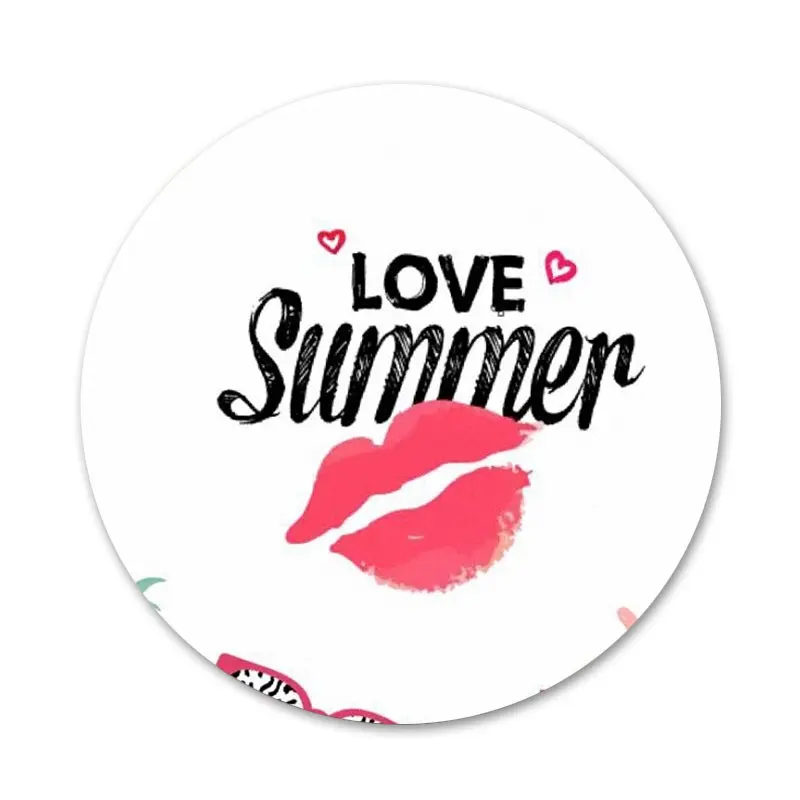 58 мм крутые летние значки значок Металлические Значки для фотографий|Значки| |