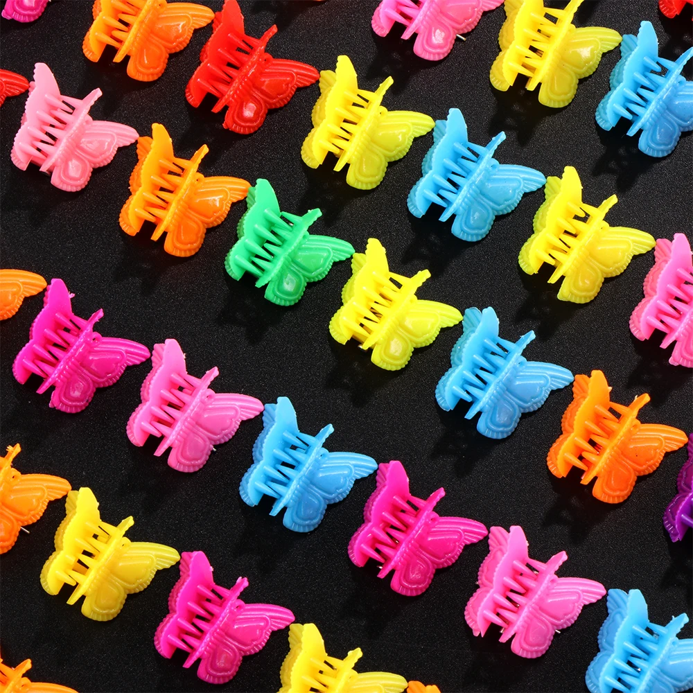 

Wholesale Mini Butterfly Hair Claws Clips Barrettes Mixed Color Hairpin Clip Hair Accessories for Women Girls Baby Universal