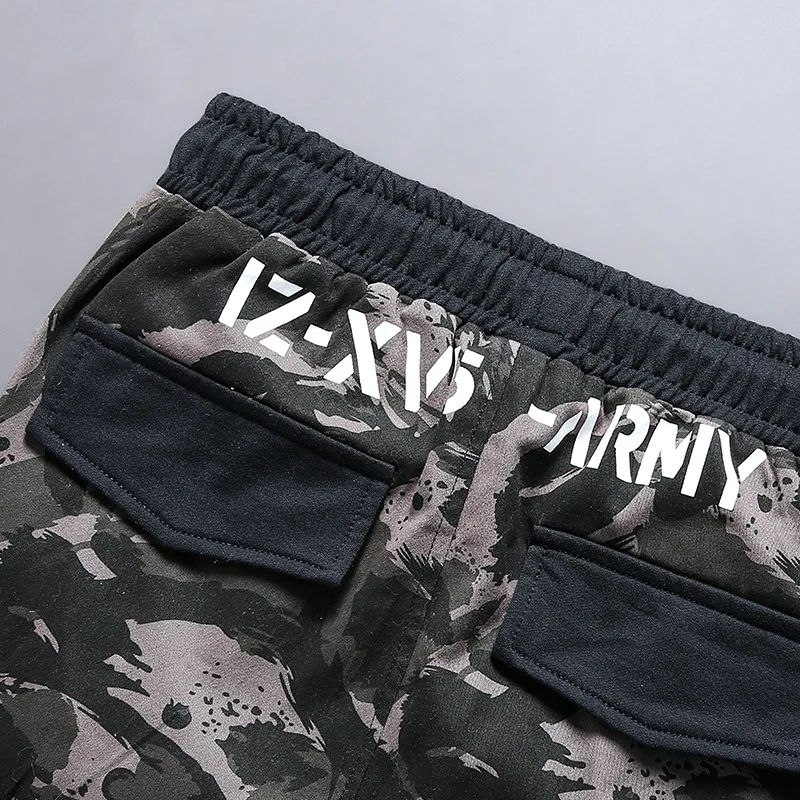 Брюки карго мужские в стиле милитари повседневные свободные спортивные штаны