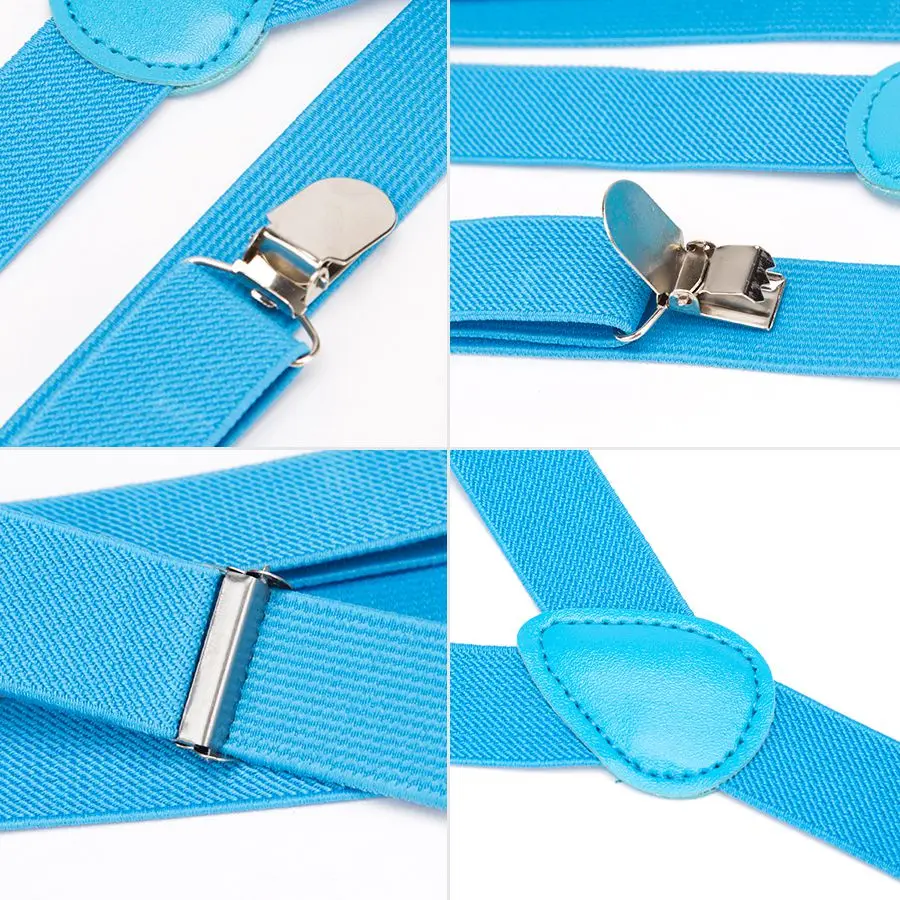 

Suspenders Men Bow Tie Suspensorio for Man Women Solid Bowtie Braces Trousers Tirantes Hombre Wedding Leisure Pink Shirt Stays