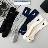 1pair new retro cute japanese spring and summer socks female ins tide alphabet sports socks simple and fashionable couple sock