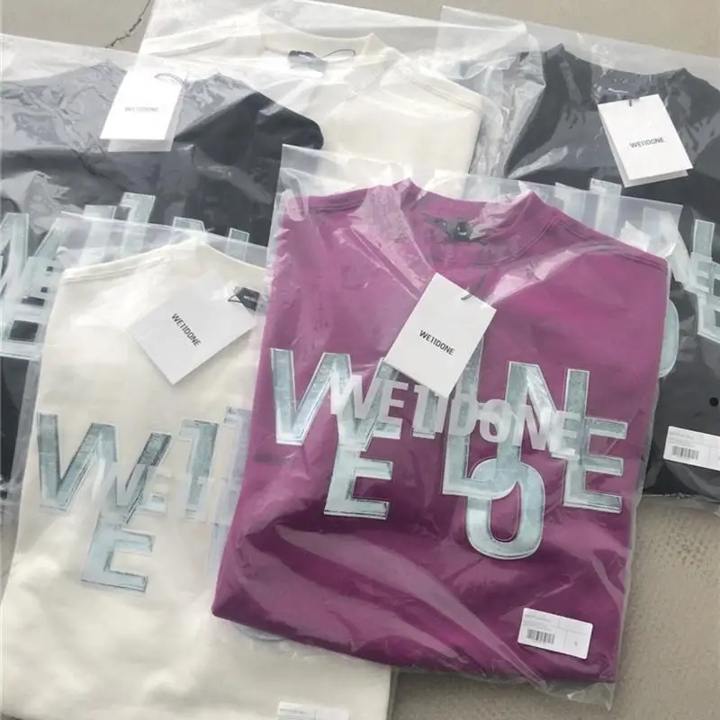 

2020ss WE11DONE Damage Sweatshirts Men Women Streetwear Oversize Hoodie welldone pullover man hoodies