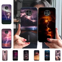 highway ightning thunder sky landscape phone case for redmi 9 5 s2 k30pro fundas for redmi 8 7 7a note 5 5a capa