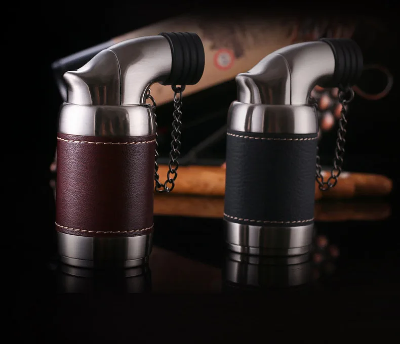 2019 Новый факел турбо Зажигалка металлическая Бутановая газовая сигарета 1300 C