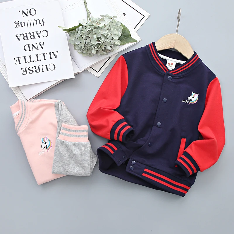 

2021 весенне-осенняя новая детская бейсбольная куртка с вышивкой «голова лошади» Детская Повседневная куртка с длинными рукавами