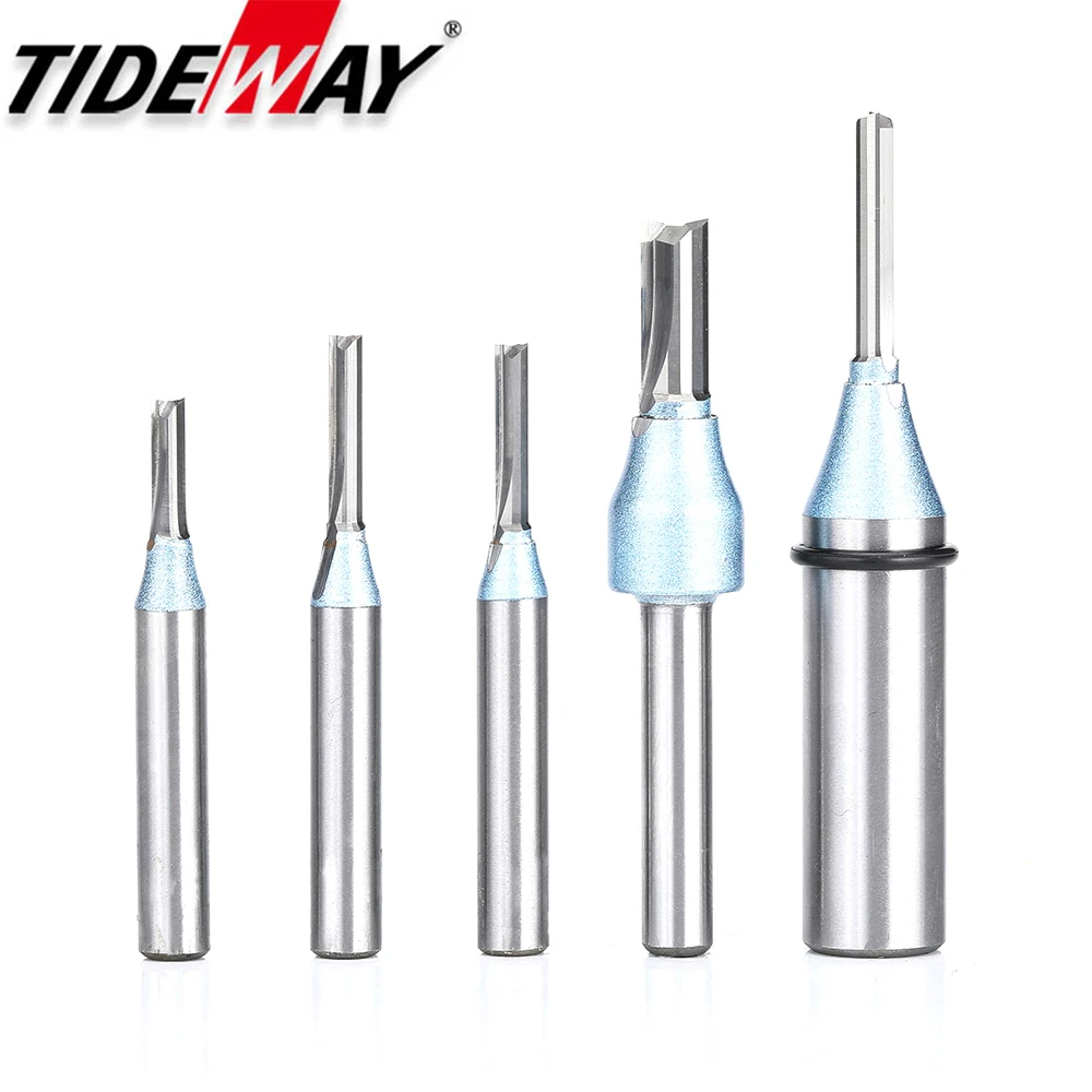 Tideway фреза с 2 канавками и хвостовиком 1/2 дюйма 1/4 TCT прямые фрезы для
