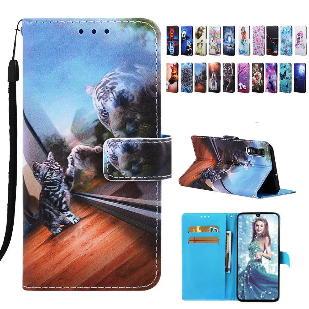 Кожаный чехол книжка для телефона Samsung Galaxy M10 M20 M30 A10 A20 A30 A40 A40S A50 A70 A7