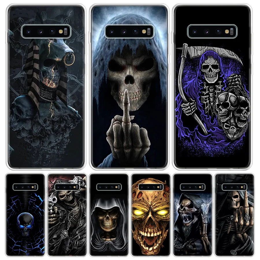 Чехол для телефона Grim Reaper Skull Skeleton чехол Samsung Galaxy A51 A71 A50 A10 A20E A30 A40 A70 M30S A01 A21 A6 A7 A8 A9