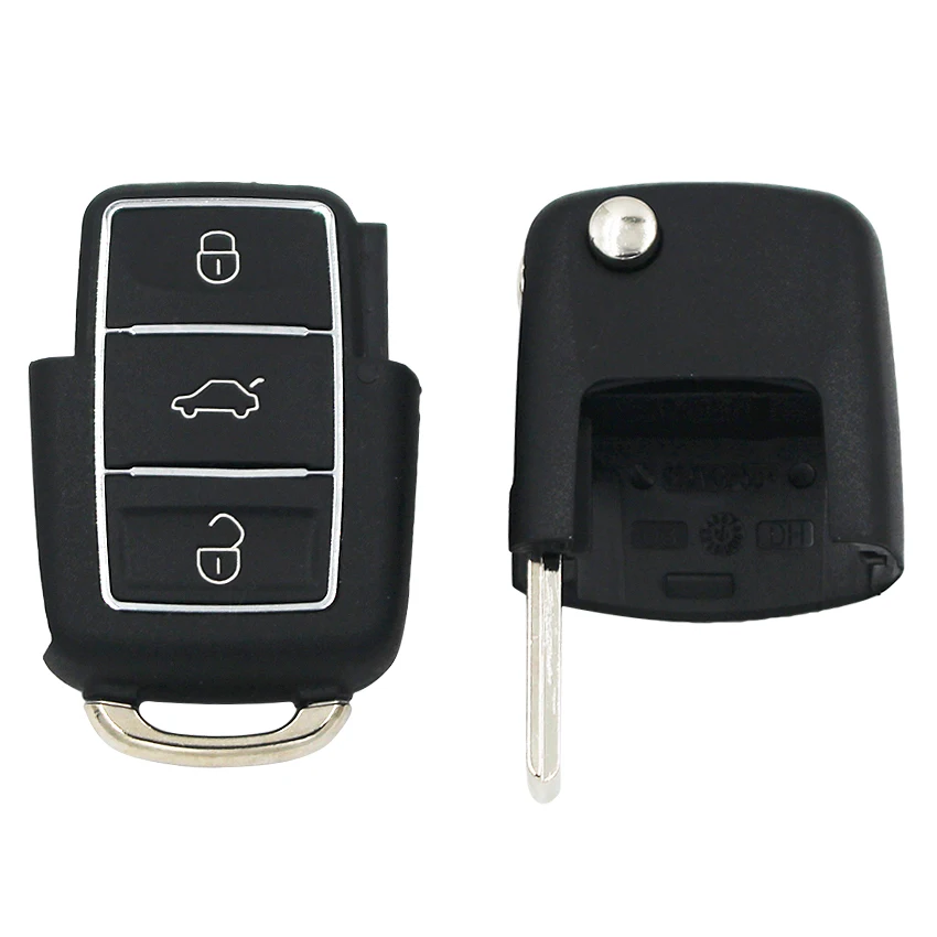 Откидной складной чехол для ключей с дистанционным управлением 3 кнопки Volkswagen VW
