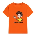 Футболка Влад А4, Детские футболки из 100% хлопка мерч А4 с принтом Влад А4, повседневный комплект одежды для всей семьи, Модные топы для мальчиков и девочек