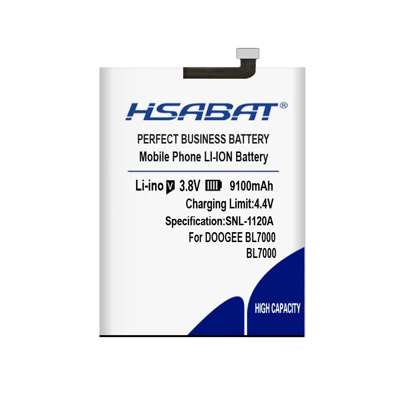 Аккумулятор HSABAT BL7000 на 9100 мАч для DOOGEE бесплатные инструменты + номер отслеживания
