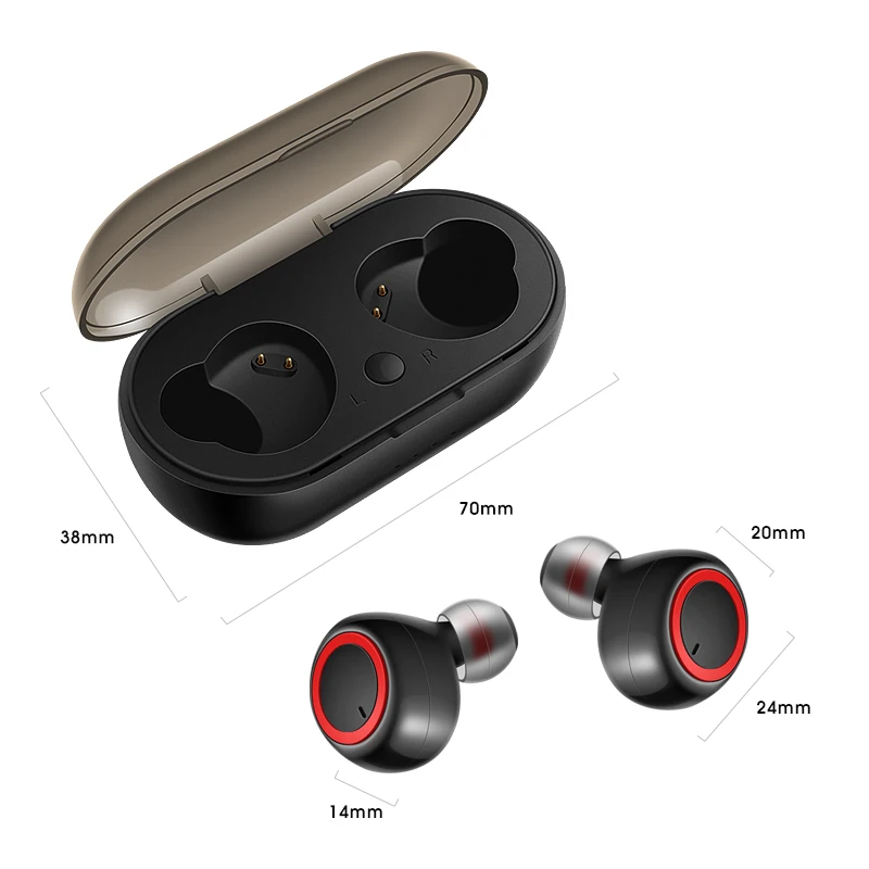 TWS наушники Bluetooth 5 0 истинные беспроводные супер бас стерео спортивные с зарядной
