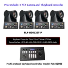 Видеокамера для видеоконференций, 2 Мп, 1080p, 60fps, 12x оптический зум, PTZ, IP POE, HDMI и Onvif, RS485, контроллер клавиатуры