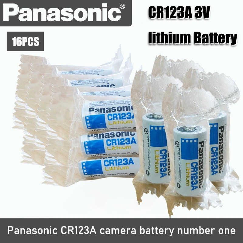 16 шт. литиевая батарея Panasonic 3 в CR123 CR 123A CR17345 16340 cr123a|Батарейки| |