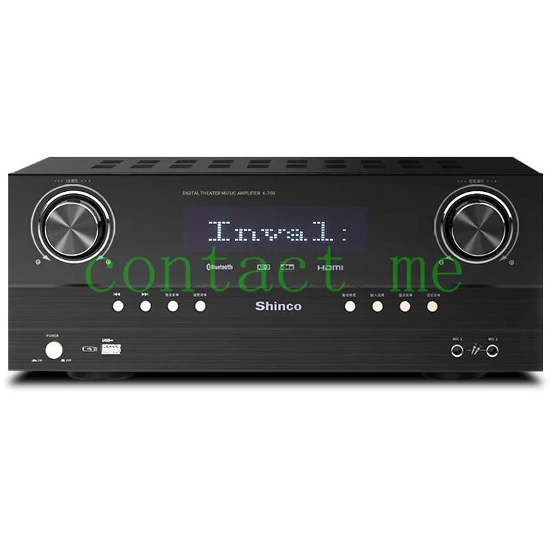 

Усилитель мощности Shinco/ X700 для дома, 5,1 каналов, HI-FI Лихорадка, 4K, оптоволоконный коаксиальный усилитель мощности