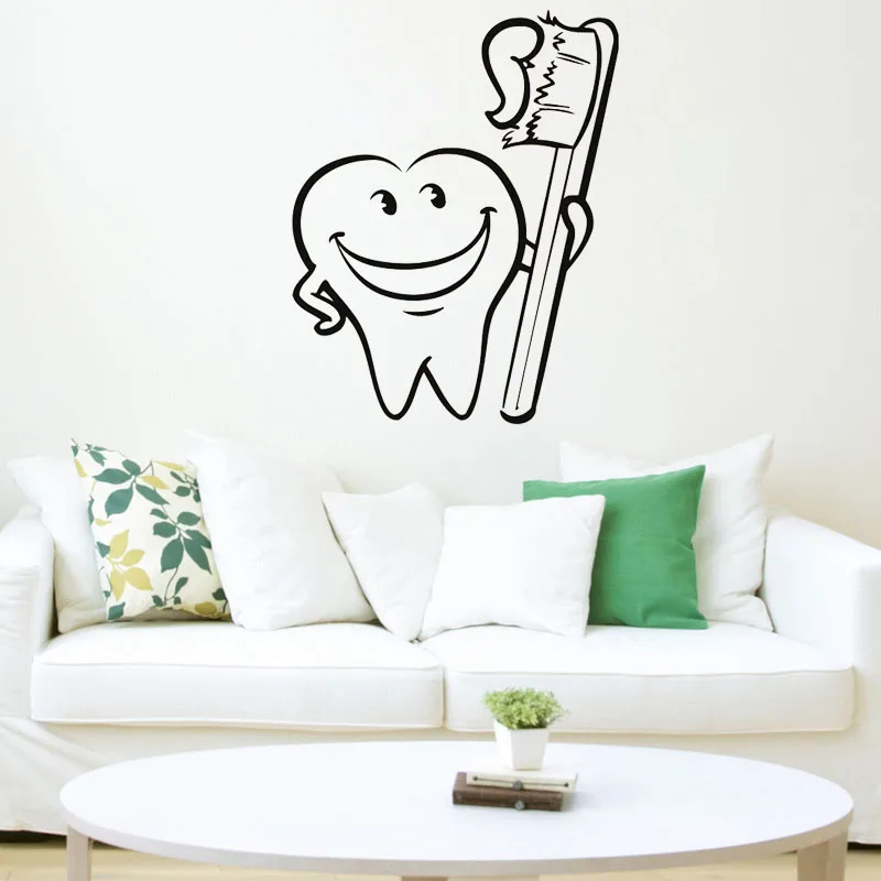 Здоровые зубы стоматолога стоматологическая клиника Декор зуб обои ванная