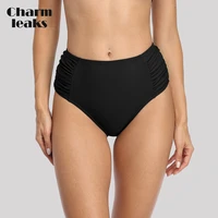 attraco swimming bottom ladies women bikini bottom lace patchwork swimwear briefs high waist sexy swimming trunks