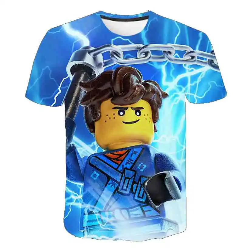 

2021 Kids Robloxing Child For O-neck Top Tees Summer Kid 3D Print Casual Tshirt Boys Game Sport T-Shirt Children Anime Clothing