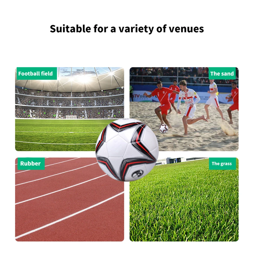 

Training Soccer Ball Sports Ball PU Football Indoor Outdoor Ball For Youth And Adult PU Size 5 Football 5101 Explosion-Proof