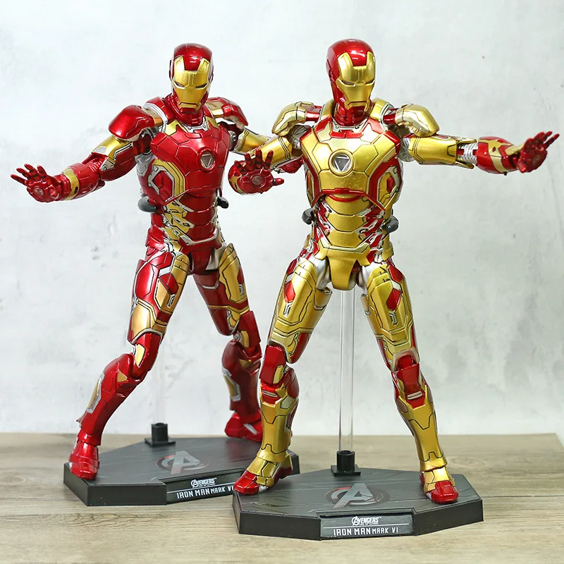 

Hot Toys Marvel Avengers Iron Man Mark MK 43 42 Mark XLII XLIII 12" Action Figure Collection Toy with Light